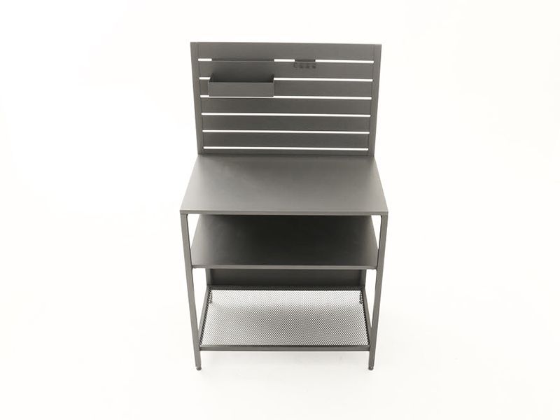 Outdoor Kitchen Unit With Back Shelf