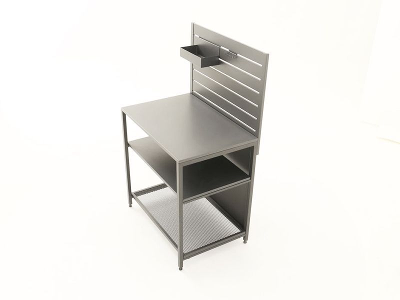 Outdoor Kitchen Unit With Back Shelf