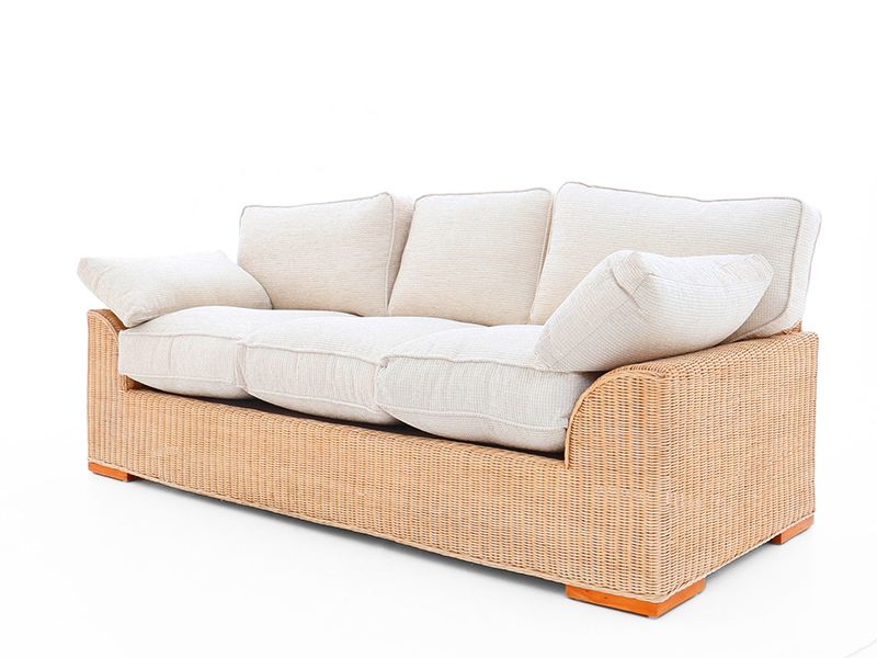 MGM Lichfield 3 Seater Sofa -Garden Furniture Centre-Conservatory Set,Rattan Suites,Sofa,Conservatory,Rattan,Rattan Sofas-{collection_title}