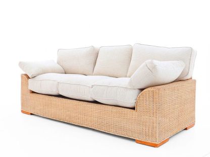 MGM Lichfield 3 Seater Sofa -Garden Furniture Centre-Conservatory Set,Rattan Suites,Sofa,Conservatory,Rattan,Rattan Sofas-{collection_title}