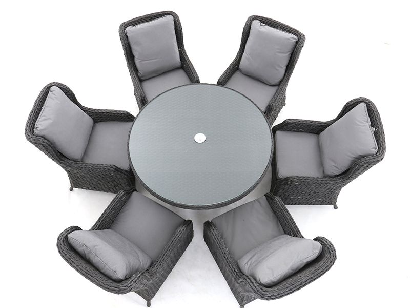 Midnight Montana Round Dining Armchair Set