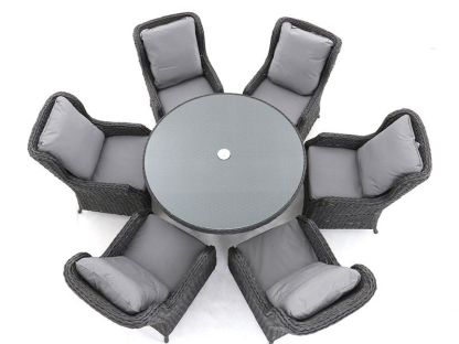 Midnight Montana Round Dining Armchair Set