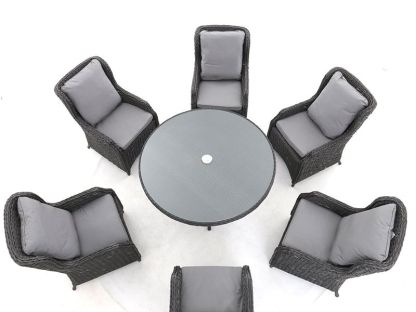 Midnight Montana Round Dining Armchair Set