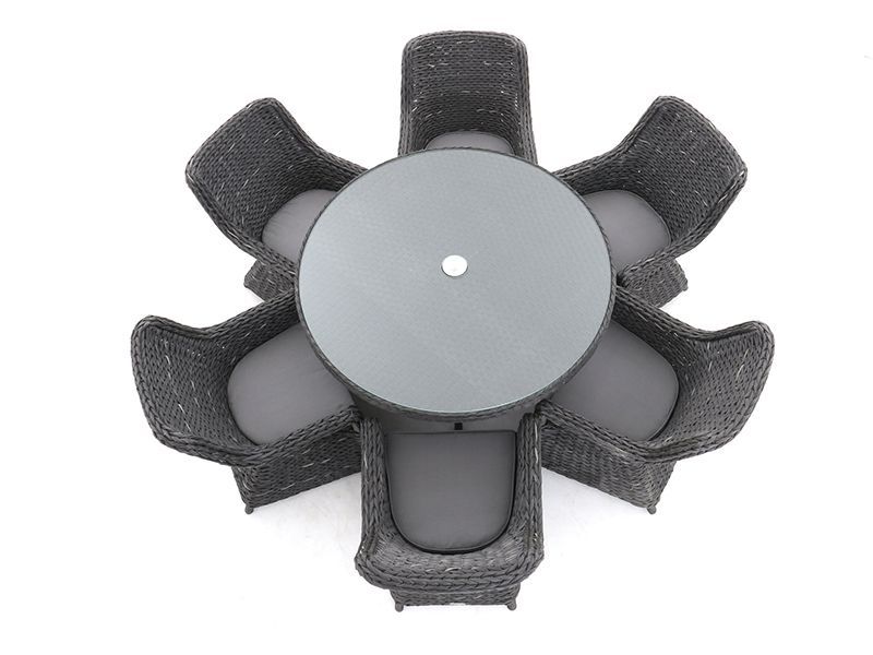 Montana Round 6 Chair Dining Set-Garden Furniture Centre-HighRange,Tables,Dining Set,Rattan,Rattan Furniture,Outdoor Dining,Spring & Summer Sale,Montana Range,Autumn & Winter Sale-{collection_title}