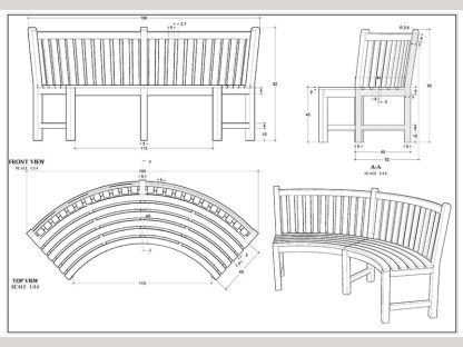 Contour Curved Bench 