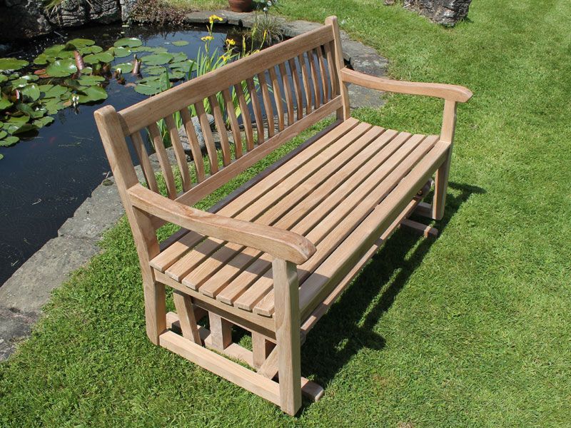 Teak Glider Bench 1.3m-Garden Furniture Centre-MidInstock,instock,MidRange,Teak,Benches,Outdoor Furniture,Teak Benches Benches,Swing Seats & Lounge Chairs,Teak Benches,Memorial Benches-{collection_title}