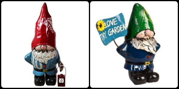 Larry and Lionel the Garden Gnomes