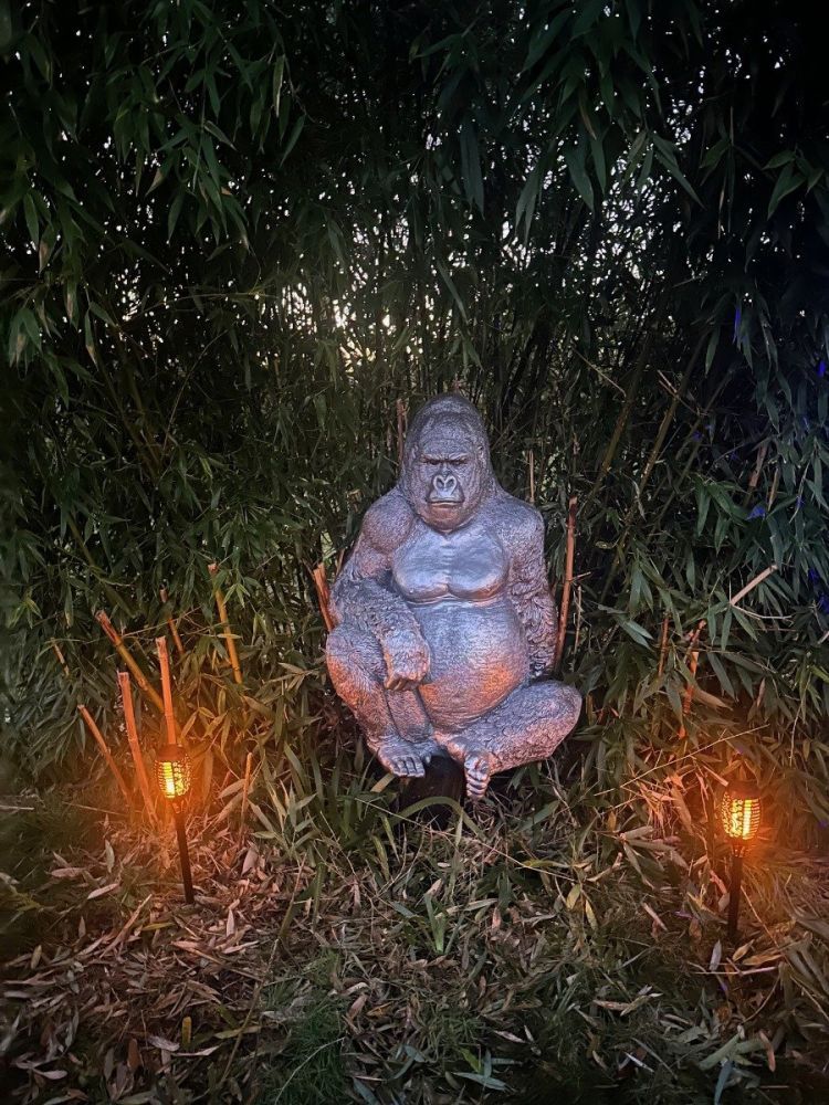 Gorilla Ornament-Garden Furniture Centre-HighRange,Ornaments,Animal Garden Ornaments-{collection_title}