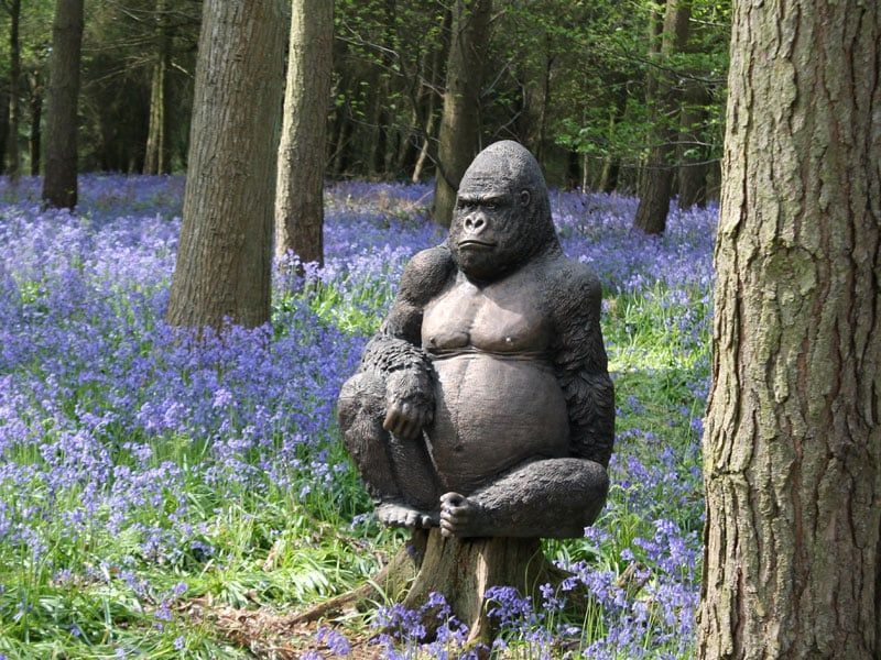 Gorilla Ornament-Garden Furniture Centre-HighRange,Ornaments,Animal Garden Ornaments-{collection_title}