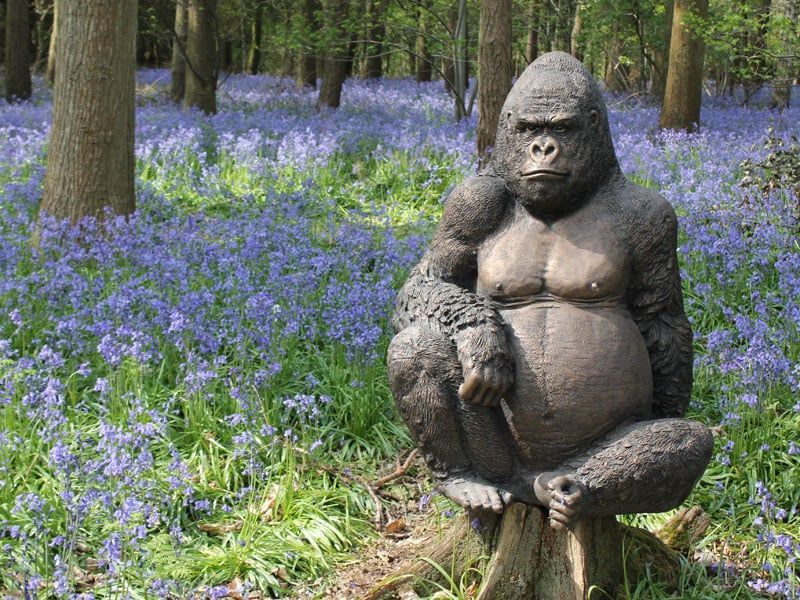 Gorilla Ornament-Garden Furniture Centre-HighRange,Ornaments,Animal Garden Ornaments-{collection_title}