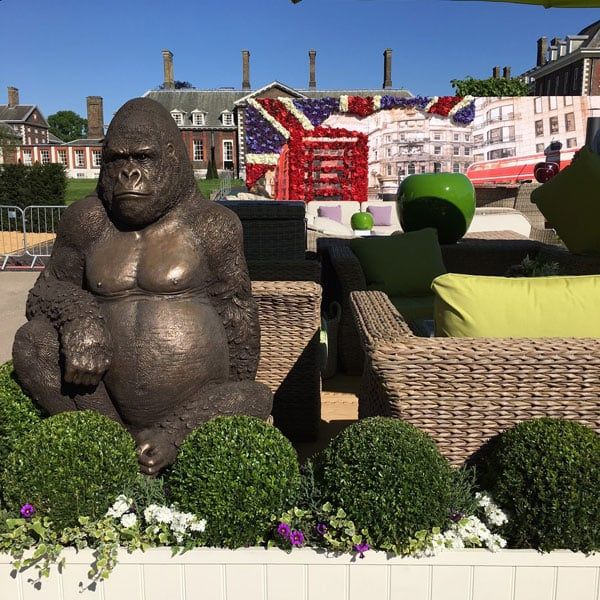 Gorilla Ornament-Garden Furniture Centre-HighRange,Ornaments,Animal Garden Ornaments-{collection_title}