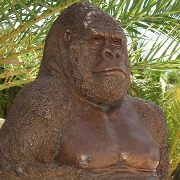 Gorilla Ornament-Garden Furniture Centre-HighRange,Ornaments,Animal Garden Ornaments-{collection_title}