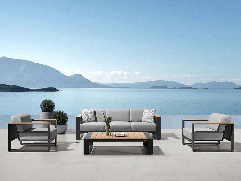 Cambusa 3 Seater Sofa Set | White or Grey -Garden Furniture Centre-HighRange,Outdoor Lounging,Outdoor Furniture,Lounge Suites & Sets,HIGOLD Range,Metal Furniture-{collection_title}