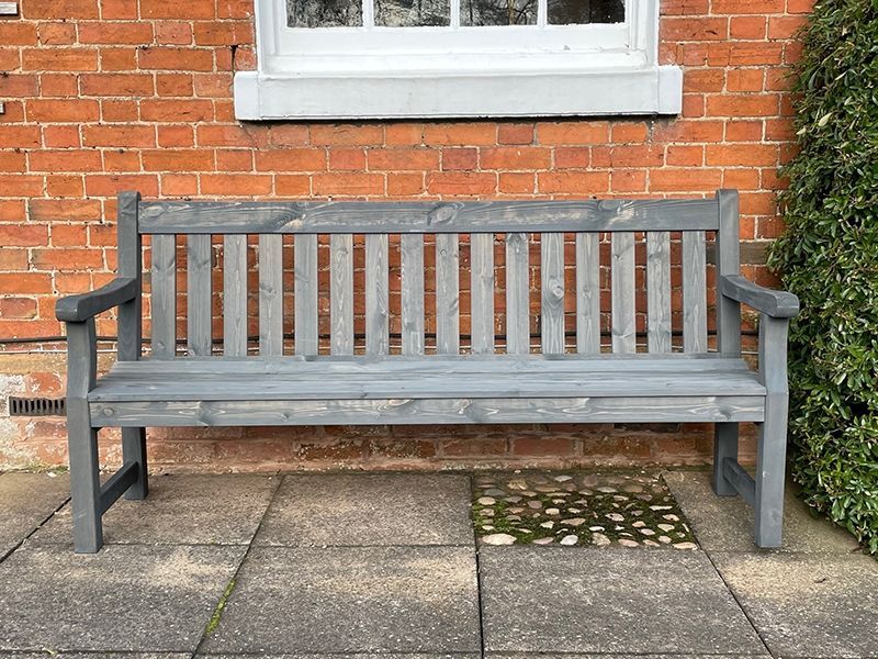 Darwin Bench | 1.8m Grey Finish | November Offers-Garden Furniture Centre-LowRange,park benches,Benches,Outdoor Furniture,Monthly Offers,Sale-{collection_title}