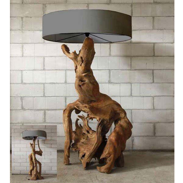 Rustic Root Floor Lamp