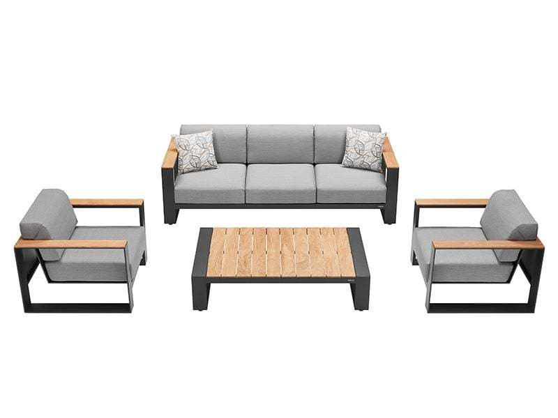 Cambusa 3 Seater Sofa Set | White or Grey -Garden Furniture Centre-HighRange,Outdoor Lounging,Outdoor Furniture,Lounge Suites & Sets,HIGOLD Range,Metal Furniture-{collection_title}
