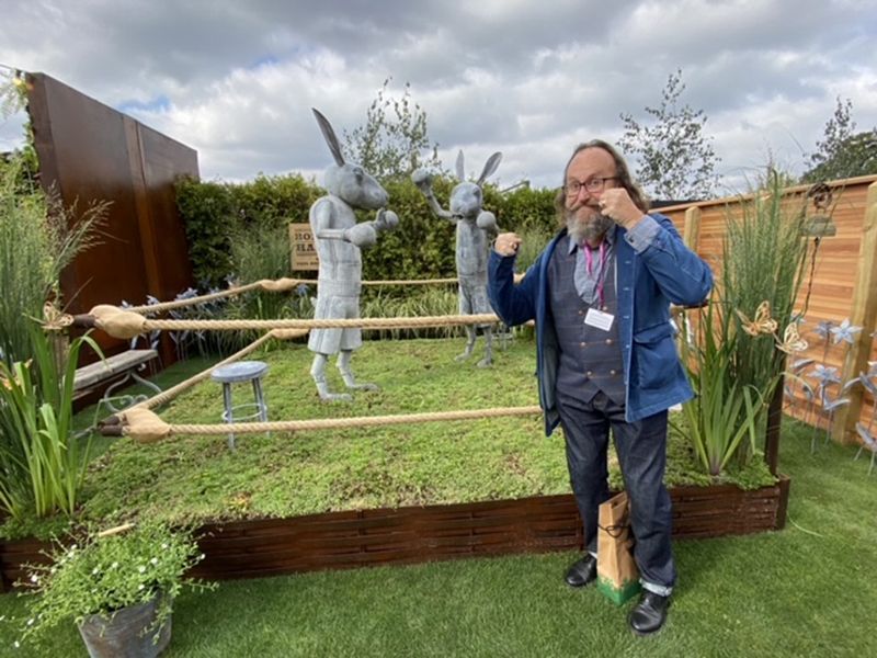 Boxing Hares -Garden Furniture Centre-HighRange,Showroom exdis,Ornaments,Animal Garden Ornaments,Metal Garden Ornaments-{collection_title}