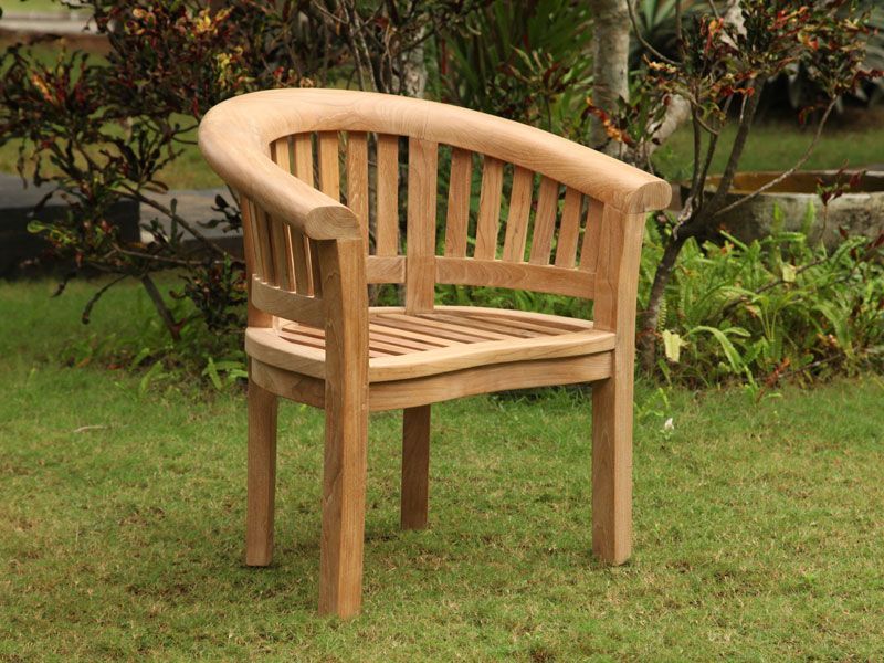 Half Moon Chair-Garden Furniture Centre-MidInstock,instock,MidRange,Outdoor Dining,Dining Chair,Outdoor Furniture,Teak Garden Furniture,Half Moon Bench Range,Teak,Teak Chairs-{collection_title}