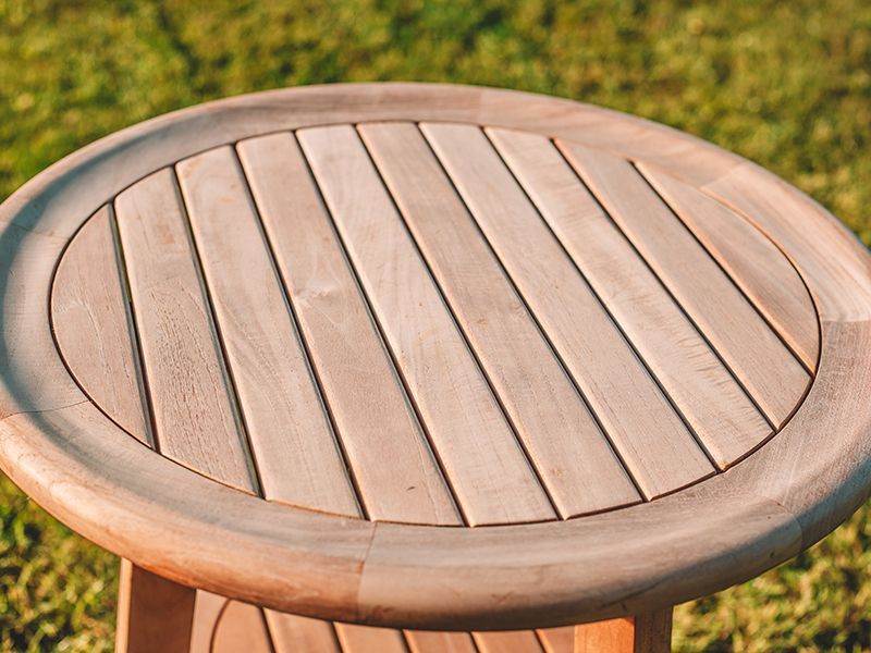 Half Moon Side Table-Garden Furniture Centre-LowRange,Side Table,Outdoor Furniture,Teak Garden Furniture,Half Moon Bench Range,Teak,Tables,Teak Tables-{collection_title}