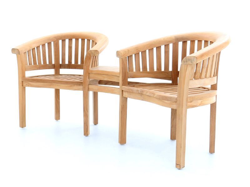 Half Moon Love Seat -Garden Furniture Centre-MidRange,Teak Garden Furniture,Half Moon Bench Range,Teak Benches Benches,Balcony & Duo Sets,Teak,Benches,Teak Chairs,Teak Benches-{collection_title}