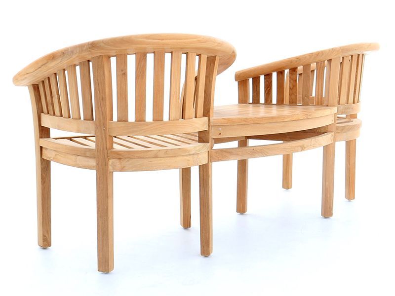 Half Moon Love Seat -Garden Furniture Centre-MidRange,Teak Garden Furniture,Half Moon Bench Range,Teak Benches Benches,Balcony & Duo Sets,Teak,Benches,Teak Chairs,Teak Benches-{collection_title}