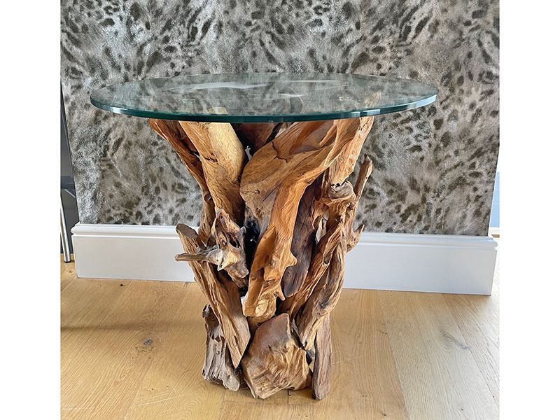 Reclaimed Teak Root Side Table-Garden Furniture Centre-Root,MidInstock,instock,MidRange,Side Table,Teak,Outdoor Furniture,Teak Garden Furniture,Reclaimed Furniture,Tables,Teak Tables-{collection_title}