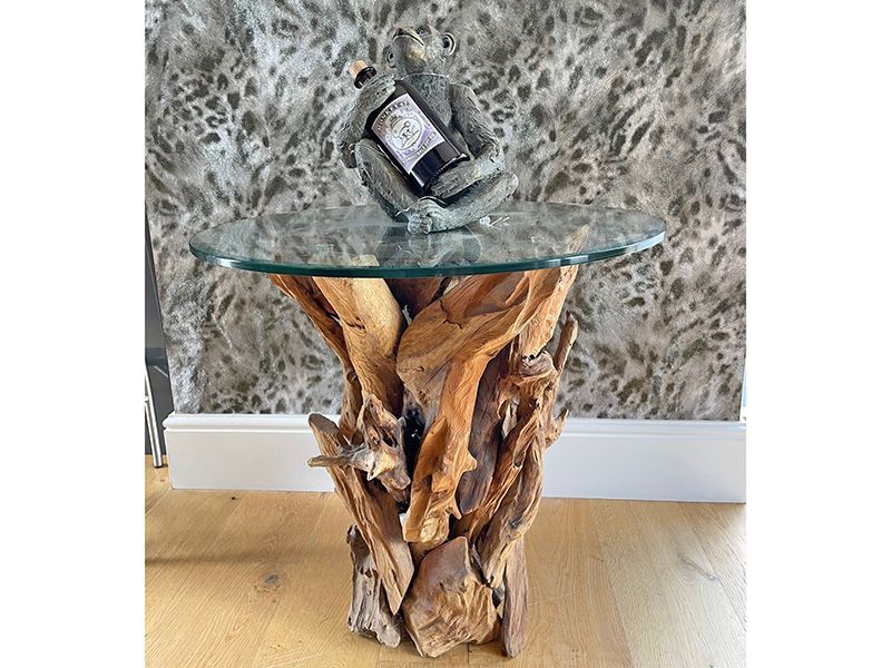 Reclaimed Teak Root Side Table