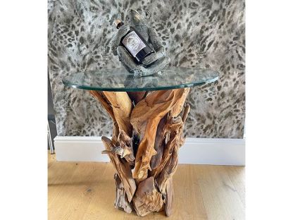 Reclaimed Teak Root Side Table