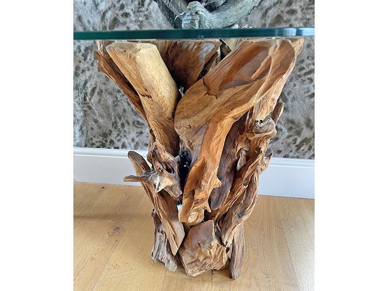 Reclaimed Teak Root Side Table