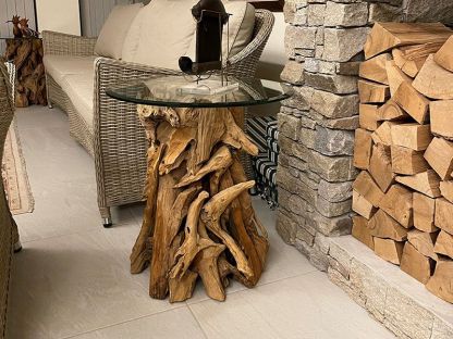 Reclaimed Teak Root Side Table