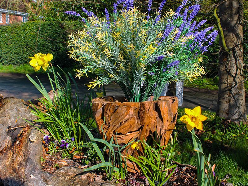 Ikal Small Planter-Garden Furniture Centre-Root,LowRange,Under 100,Garden Planters,Ornaments,Reclaimed Furniture,Accessories,Wooden Garden Ornaments,Garden Plants,48Hour Dispatch-{collection_title}