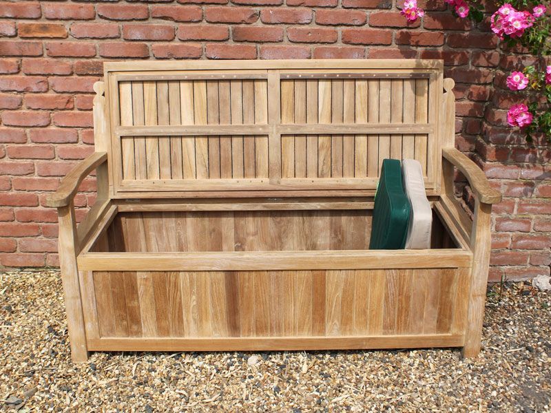 Heart Storage Bench-Garden Furniture Centre-MidRange,Benches,Accessories,Outdoor Furniture,Outdoor Storage,Teak Benches Benches-{collection_title}