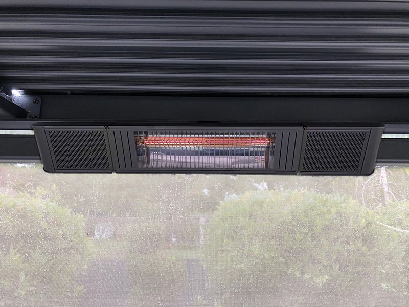 Bluetooth Wall Heater With Speakers-Garden Furniture Centre-MidInstock,instock,MidRange,Gazebos,Patio,Wall Mounted,Gifts,Heaters,Outdoor Heaters,Gazebo Accessories,Electric Heaters,Black Friday Month-{collection_title}