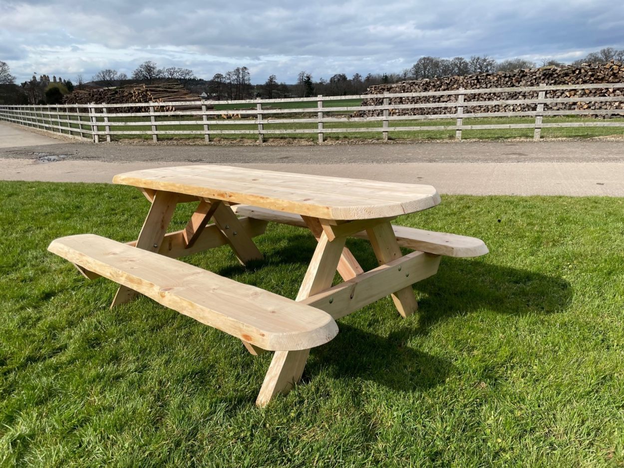 Hemlock 1.9M Picnic Table-Garden Furniture Centre-MidInstock,instock,MidRange,Dining Table,Outdoor Furniture,Picnic Tables,Outdoor Dining,Tables-{collection_title}