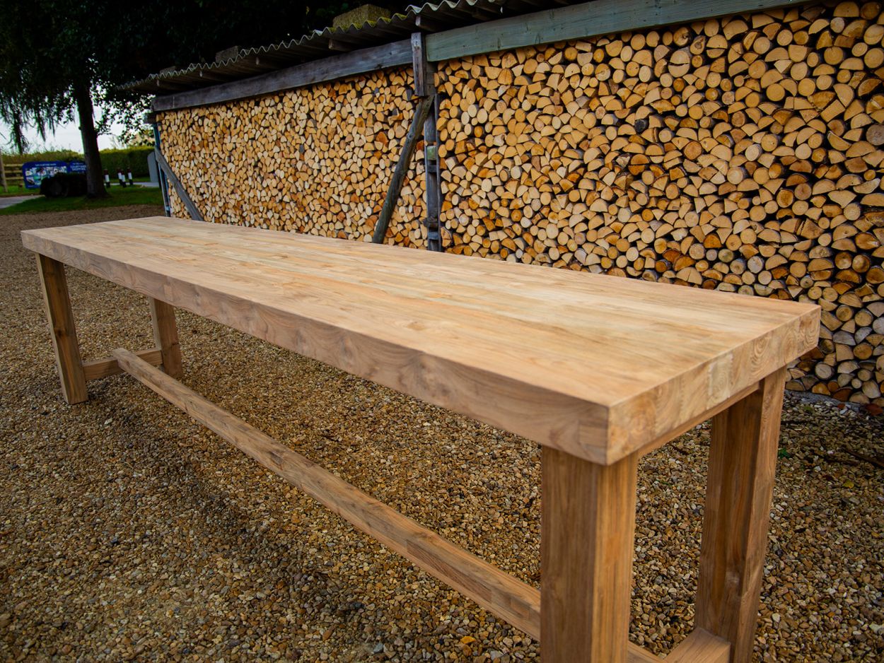 Himalayan Teak Counter Bar Table | 3.5m 