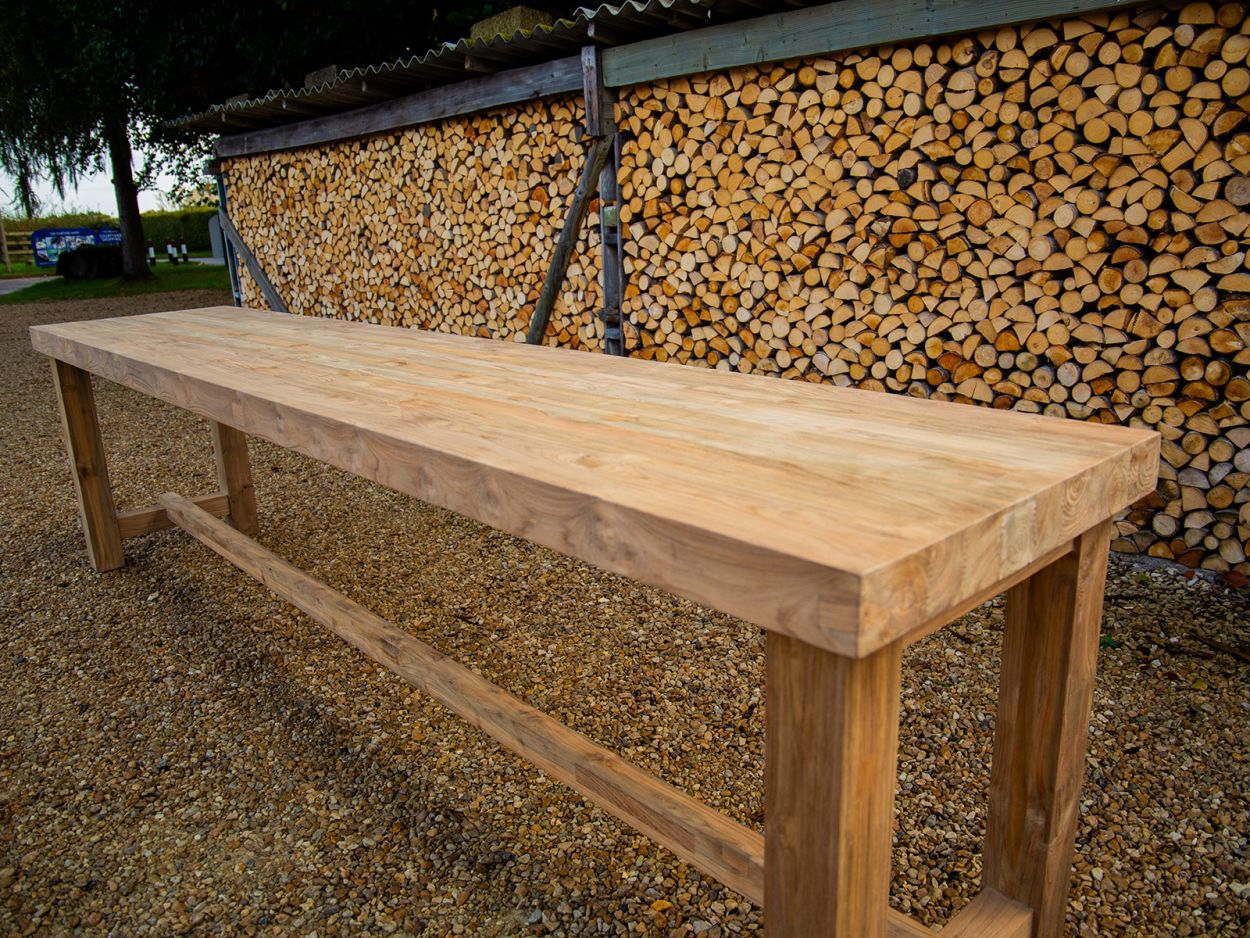 Himalayan Teak Counter Bar Table | 3.5m 
