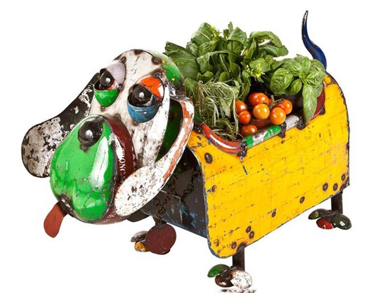 Hound Dog Planter
