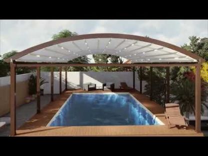 Ex Display Luna Crescent Retractable Awning - 5  X 6M  | Luna Range