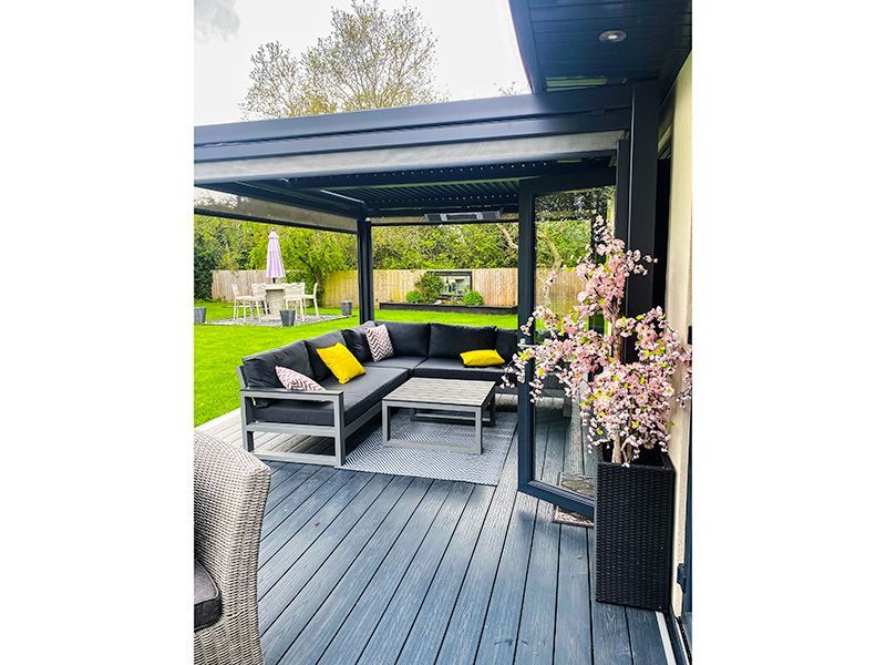 Galaxy Gazebo | 3 X 3.6M-Garden Furniture Centre-HighRange,Free Standing,Gazebos,The Galaxy Gazebo Range,Metal Gazebos,Galaxy Louvered Roof Gazebo Range,Galaxy Gazebo Range Ranges,Ranges,Galaxy Range Gazebos,Sale-{collection_title}