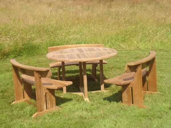 Teak Romance Bench Set | FSC® Certified-Garden Furniture Centre-HighRange,Outdoor Dining,Teak,Benches,FSC®,Outdoor Sale,Teak Sets,Teak Benches-{collection_title}