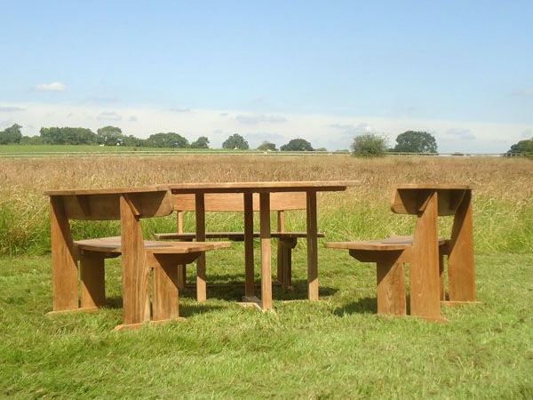 Teak Romance Bench Set | FSC® Certified-Garden Furniture Centre-HighRange,Outdoor Dining,Teak,Benches,FSC®,Outdoor Sale,Teak Sets,Teak Benches-{collection_title}