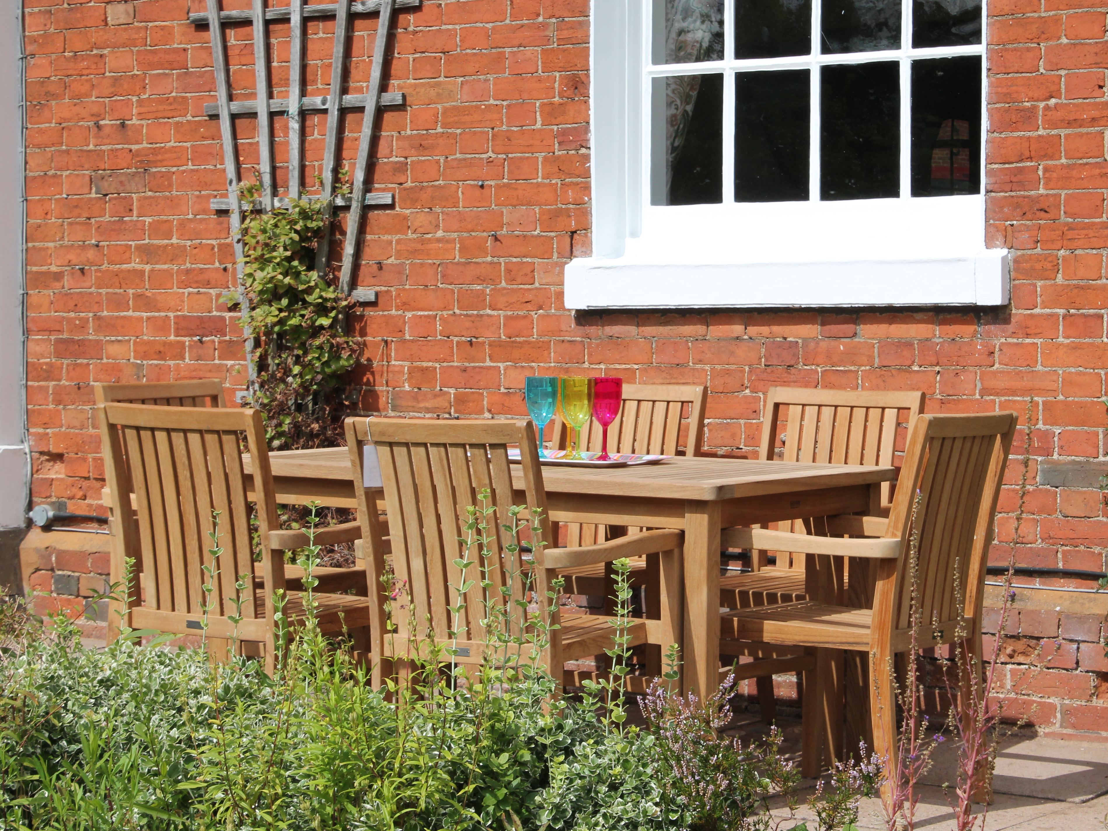 Warwick Compact 6 Chair Set | FSC® Certified -Garden Furniture Centre-HighRange,Tables,Dining Set,Teak,Outdoor Furniture,Teak Garden Furniture,Outdoor Dining,Autumn & Winter Sale-{collection_title}