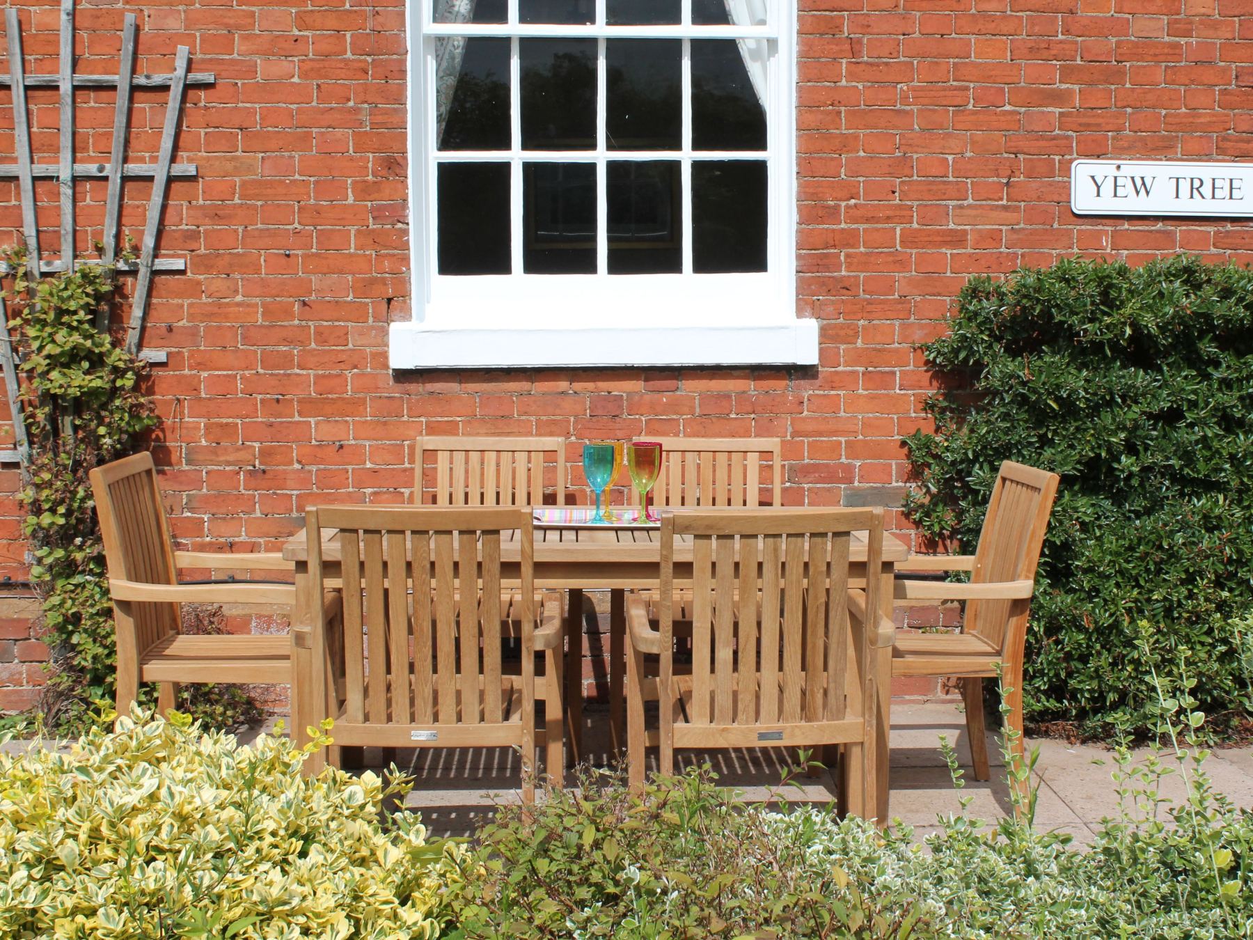 Warwick Compact 6 Chair Set | FSC® Certified -Garden Furniture Centre-HighRange,Tables,Dining Set,Teak,Outdoor Furniture,Teak Garden Furniture,Outdoor Dining,Autumn & Winter Sale-{collection_title}