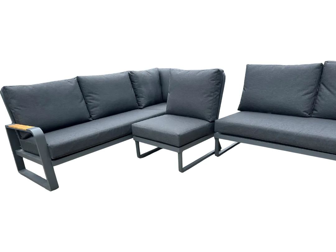 Extension Piece | Miami-Garden Furniture Centre-Anthracite,Metal Sofas,Sofa,Outdoor Furniture,Corner Lounge Units,Outdoor Lounging-{collection_title}