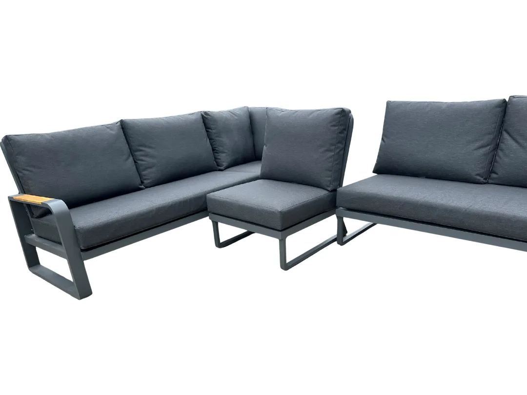 Extension Piece | Miami-Garden Furniture Centre-Anthracite,Metal Sofas,Sofa,Outdoor Furniture,Corner Lounge Units,Outdoor Lounging-{collection_title}