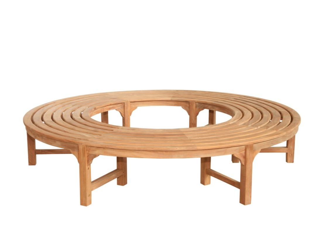 Backless Contour Bench | Pre-Order-Garden Furniture Centre-MidRange,Backless,Benches,Outdoor Furniture,Teak Benches Benches,Tree Benches,Curved Benches-{collection_title}