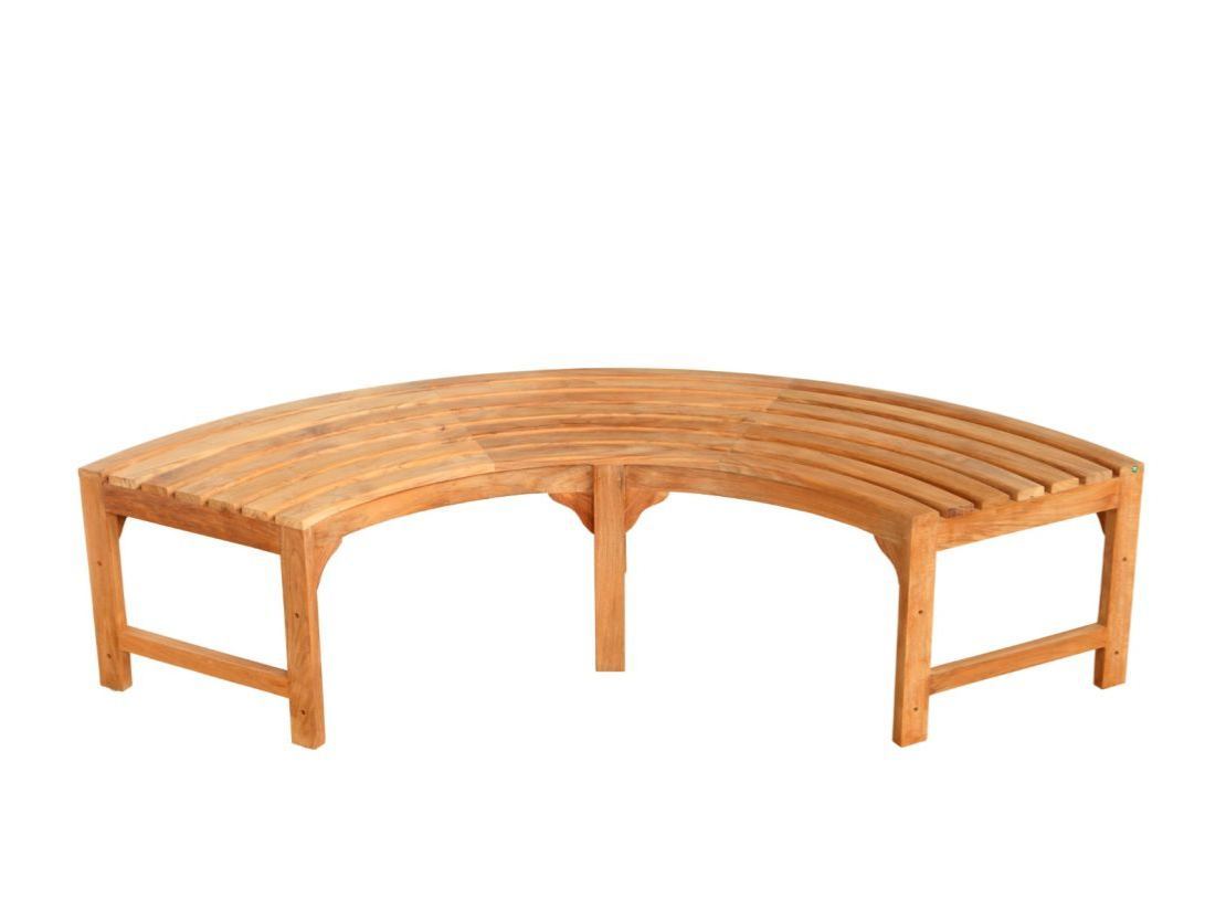 Backless Contour Bench | Pre-Order-Garden Furniture Centre-MidRange,Backless,Benches,Outdoor Furniture,Teak Benches Benches,Tree Benches,Curved Benches-{collection_title}