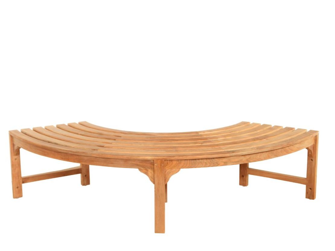 Backless Contour Bench | Pre-Order-Garden Furniture Centre-MidRange,Backless,Benches,Outdoor Furniture,Teak Benches Benches,Tree Benches,Curved Benches-{collection_title}