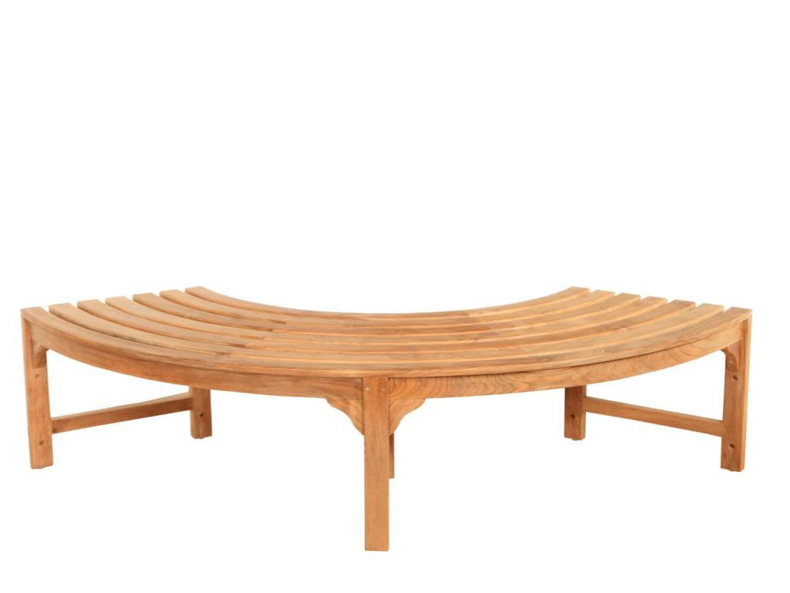 Backless Contour Bench | Pre-Order-Garden Furniture Centre-MidRange,Backless,Benches,Outdoor Furniture,Teak Benches Benches,Tree Benches,Curved Benches-{collection_title}