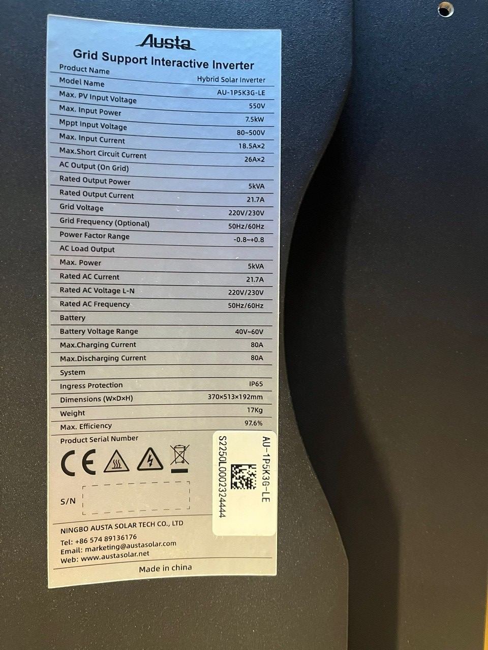 10kW Hybrid Inverter Three Phase | Ex-Display